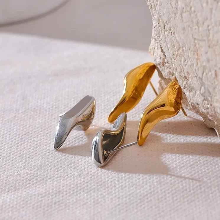 Stud Earrings Charm Jewelry - Stainless Steel Metal - TSJ56 - Touchy Style