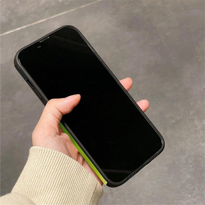 Stylish Green Flame Cute Phone Cases: Leather Covers for iPhone 14, 11, 13, 12 Pro Max, Mini, 6, 7, 8 Plus, X, XS, XR, and SE 2 - Touchy Style .