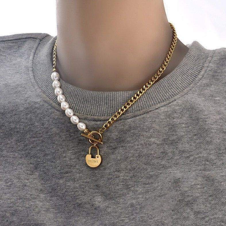 Stylish Necklace Charm Jewelry EL438 - Luxury Clavicular Chain - Touchy Style .
