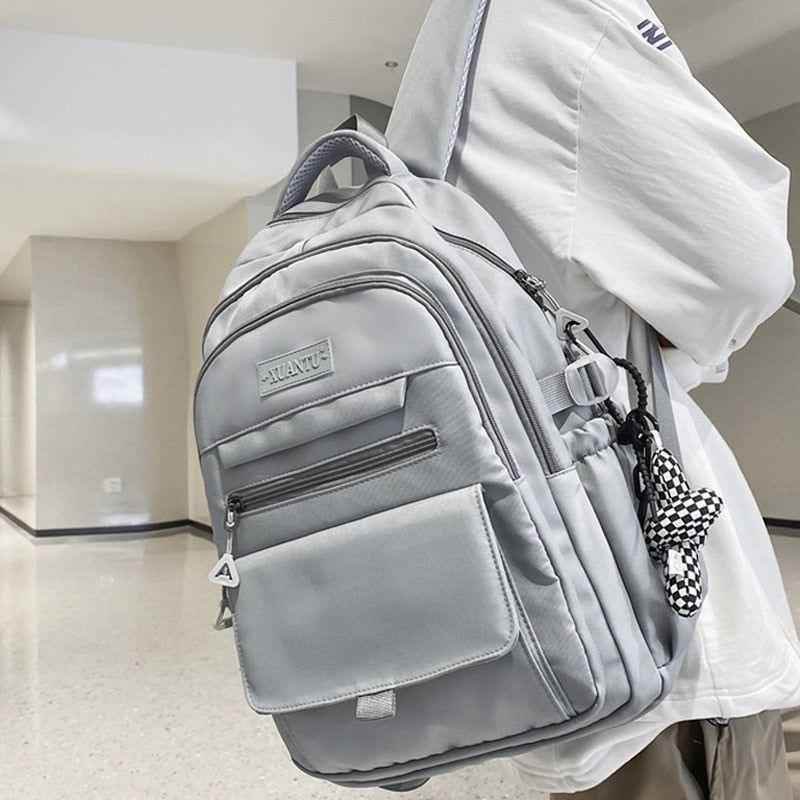 Stylish Nylon School Bag - College Cool Backpack WV120 - Touchy Style