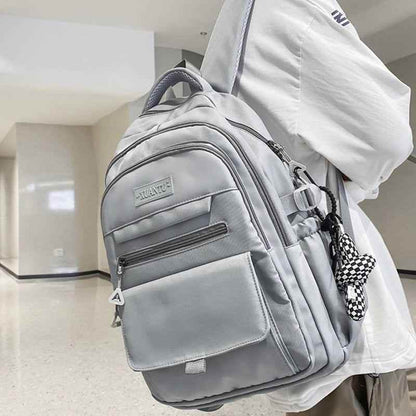 Stylish Nylon School Bag - College Cool Backpack WV120 - Touchy Style
