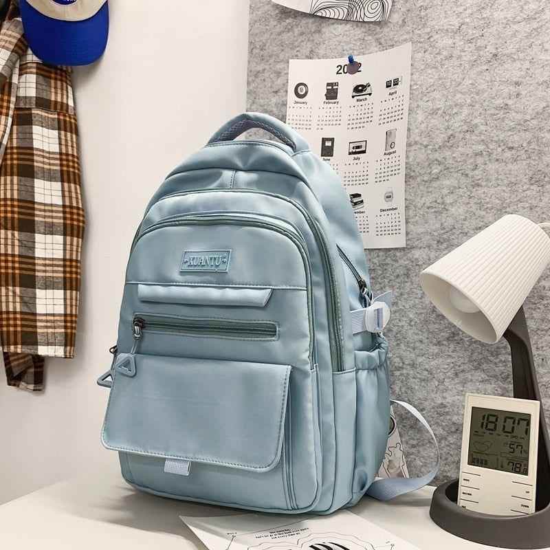 Stylish Nylon School Bag - College Cool Backpack WV120 - Touchy Style