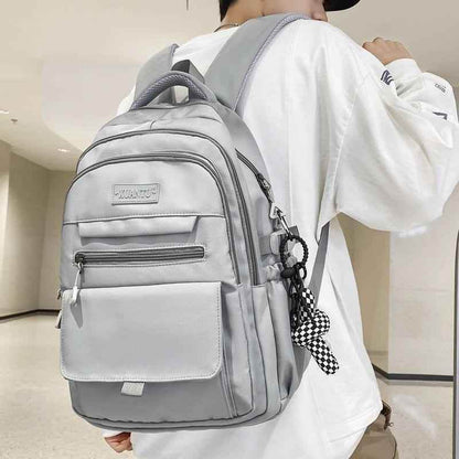 Stylish Nylon School Bag - College Cool Backpack WV120 - Touchy Style