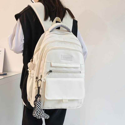 Stylish Nylon School Bag - College Cool Backpack WV120 - Touchy Style