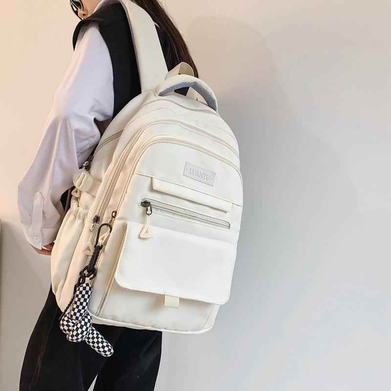 Stylish Nylon School Bag - College Cool Backpack WV120 - Touchy Style
