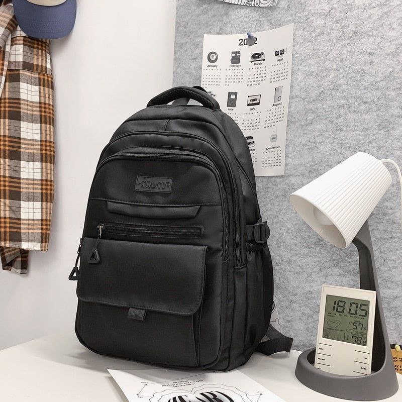 Stylish Nylon School Bag - College Cool Backpack WV120 - Touchy Style .