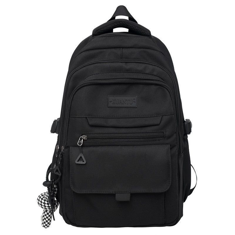 Stylish Nylon School Bag - College Cool Backpack WV120 - Touchy Style .