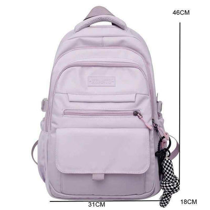 Stylish Nylon School Bag - College Cool Backpack WV120 - Touchy Style
