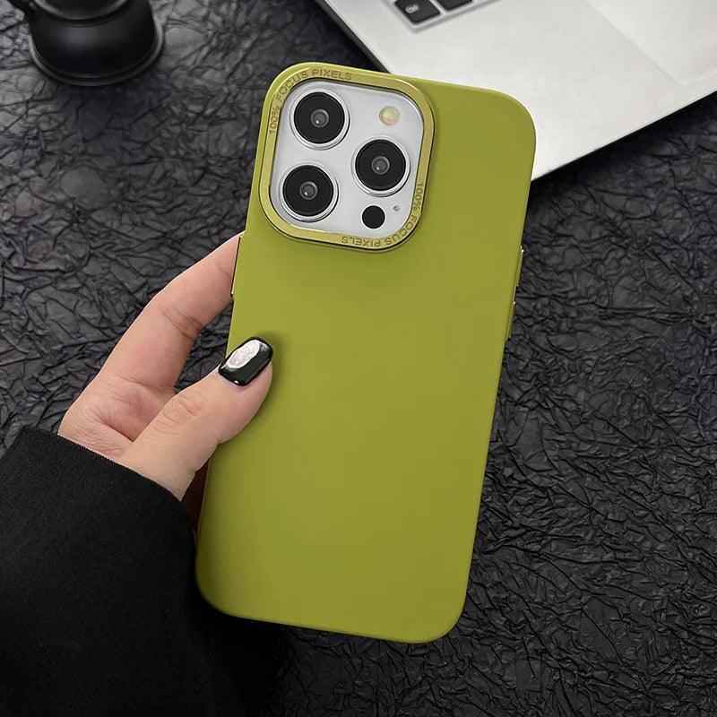 Stylish Solid Cute Phone Cases for iPhone 15, 14, 13, 12, 11 Pro Max, 15, 14 Plus - Touchy Style