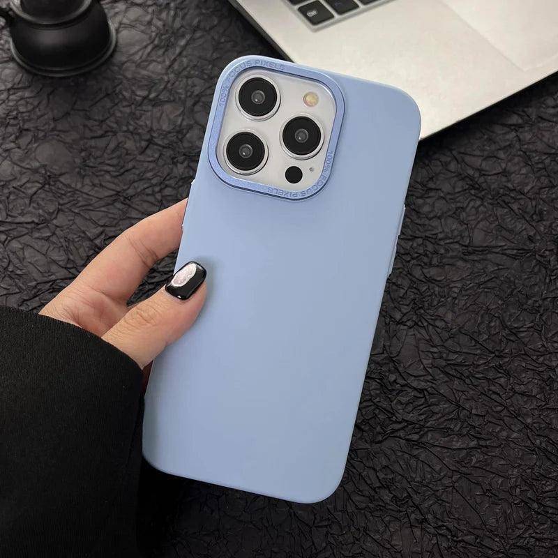 Stylish Solid Cute Phone Cases for iPhone 15, 14, 13, 12, 11 Pro Max, 15, 14 Plus - Touchy Style .