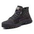 Suede Cowhide Work Safety Boots-anti Smashing Men&