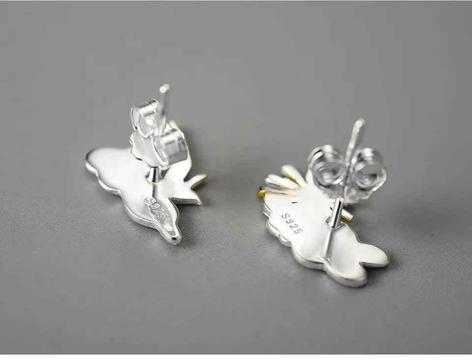 Sunrise Moment With Bird - LFJA0126 Earring Charm Jewelry - 925 Sterling Silver - Touchy Style