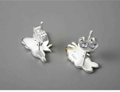 Sunrise Moment With Bird - LFJA0126 Earring Charm Jewelry - 925 Sterling Silver - Touchy Style