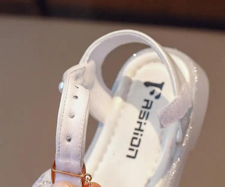 Sweet Bow Sequins Sandals for Girls: G05071 Bling Children&