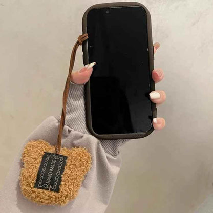 Sweet Cute Phone Cases with Bear Pendant for iPhone 11, 12, 13, 14, 15 Pro Max - Touchy Style