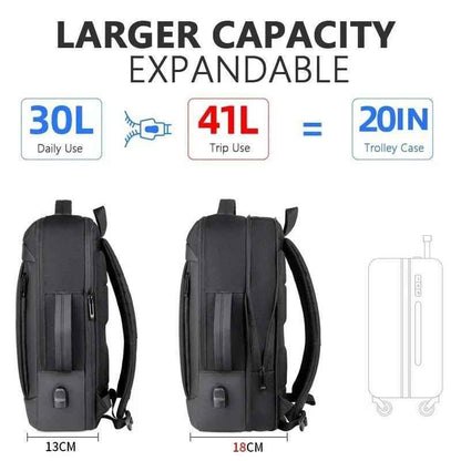 SZ99 Cool Backpack - Expandable Multifunction Business Bag - Touchy Style