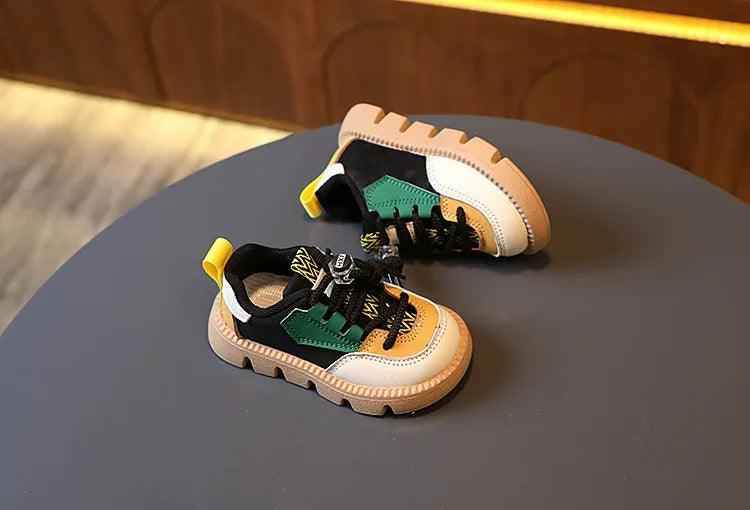 T2274 Toddler Casual Shoes - Leather Boys Girls Sneakers - Touchy Style