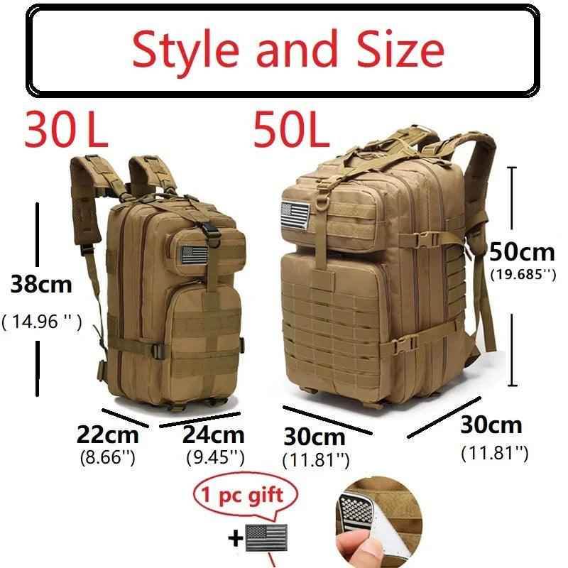 Tactical Cool Backpack CBSS47 Softback Outdoor Waterproof Hiking Travel Camping Bags - Touchy Style