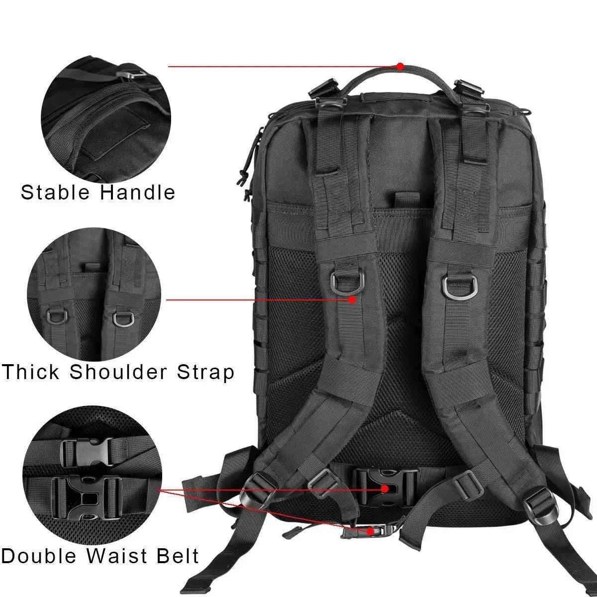 Tactical Cool Backpack CBSS47 Softback Outdoor Waterproof Hiking Travel Camping Bags - Touchy Style