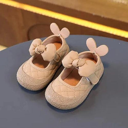 TF404 Toddler Girl Casual Shoes with Rabbit Ears: Soft Bottom, Flat - Touchy Style .