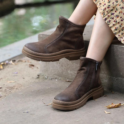 Women's Handmade Leather Ankle Boots