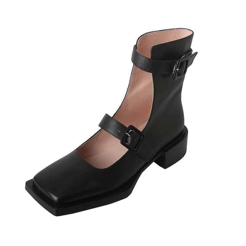 Thick Heels Chelsea Boots - Women&