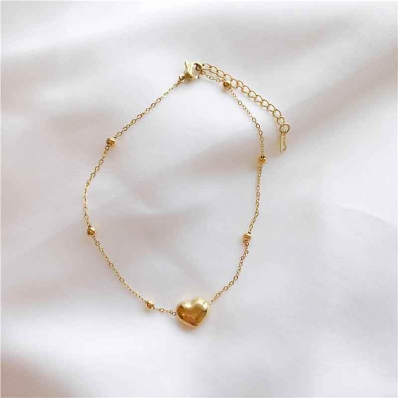 Titanium Steel Necklaces Bracelet Charm Jewelry NCJTXY27 Classic Heart-Shaped Pendant - Touchy Style