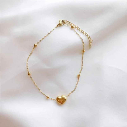Titanium Steel Necklaces Bracelet Charm Jewelry NCJTXY27 Classic Heart-Shaped Pendant - Touchy Style