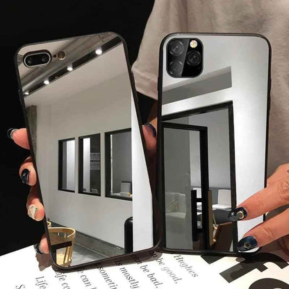 TPU Makeup Mirror Cute Phone Case For iPhone 15, 14, 13, 11, 12 Pro, XS Max, XR, X, 8, 7, 6, 6S Plus - Touchy Style