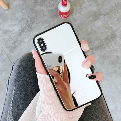 TPU Makeup Mirror Cute Phone Case For iPhone 15, 14, 13, 11, 12 Pro, XS Max, XR, X, 8, 7, 6, 6S Plus - Touchy Style