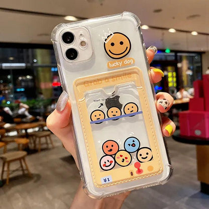 Transparent Smile Photo Frame Cute Phone Cases For iPhone 14 11 12 13 Pro XS Max X XR 7 8 Plus - Touchy Style .