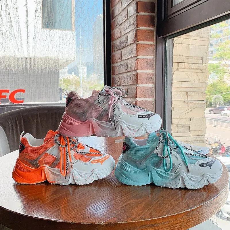 Trendy Korean Vulcanized Sneakers Casual Shoes For Women&