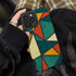 Triangle Leather Bohemian Cute Phone Case for iPhone 14, 13, 12, 11 Pro, XS Max, XR, X, 12, 13 Mini, 7, 8 Plus - Cover - Touchy Style .