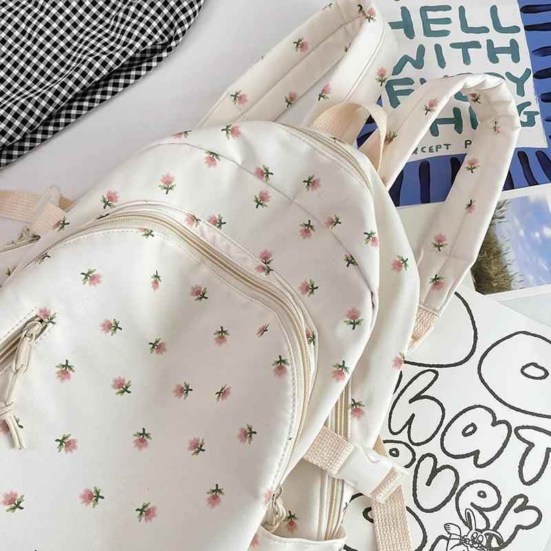 TSB102 Cool Backpacks For Girls - Floral Laptop Book Bag - Touchy Style