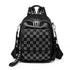 TSB118 Cool Backpacks - Leather Small Bags - Checkerboard Pattern - Touchy Style