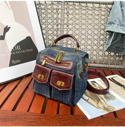 TSB16 Women s Cool Backpack Fashion Denim Shoulder Bag Touchy Style