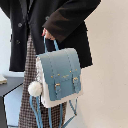 TSB17 Cool Backpack - Leather Small Book School Bags for Teenage Girls - Touchy Style