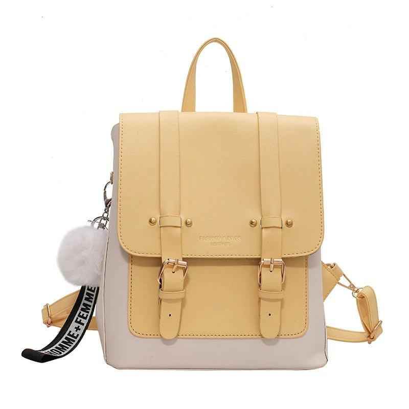 TSB17 Cool Backpack - Leather Small Book School Bags for Teenage Girls - Touchy Style
