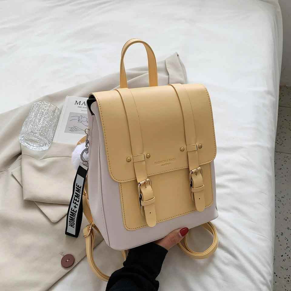 TSB17 Cool Backpack - Leather Small Book School Bags for Teenage Girls - Touchy Style