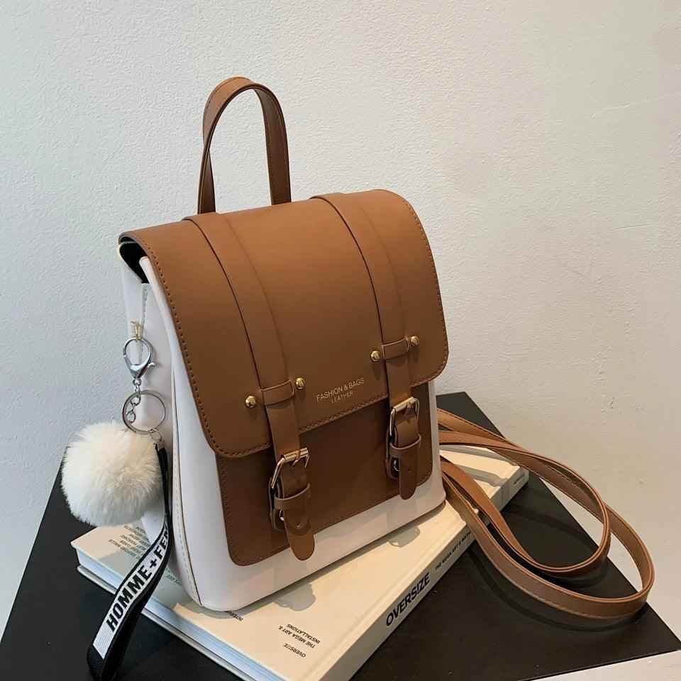 TSB17 Cool Backpack - Leather Small Book School Bags for Teenage Girls - Touchy Style