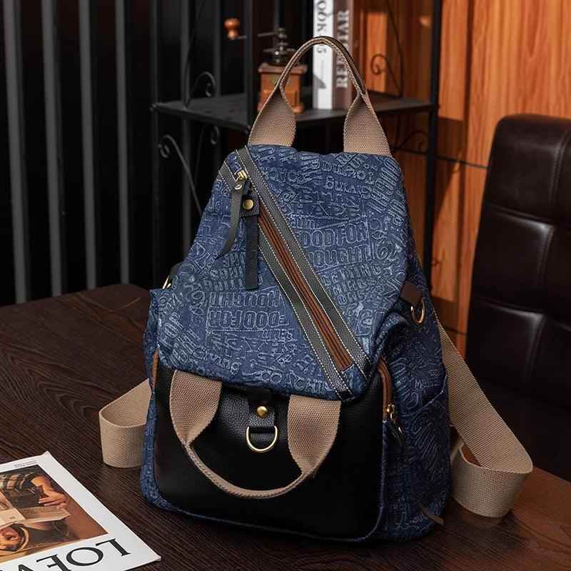 TSB26 Cool Backpacks - Canvas Vintage Softback Bags for Girls - Touchy Style