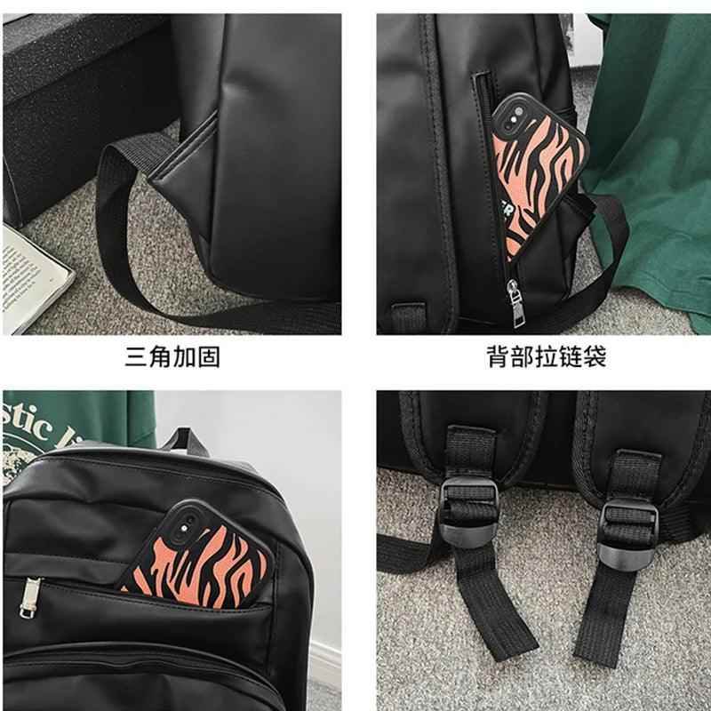 TSB45 Cool Backpacks - Leather Large Capacity School Bag For Teenage Girls and Boys - Touchy Style
