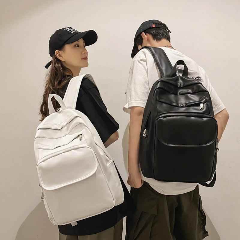 TSB45 Cool Backpacks - Leather Large Capacity School Bag For Teenage Girls and Boys - Touchy Style