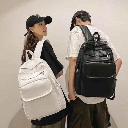 TSB45 Cool Backpacks - Leather Large Capacity School Bag For Teenage Girls and Boys - Touchy Style