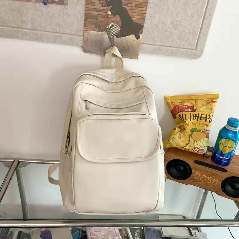 TSB45 Cool Backpacks - Leather Large Capacity School Bag For Teenage Girls and Boys - Touchy Style
