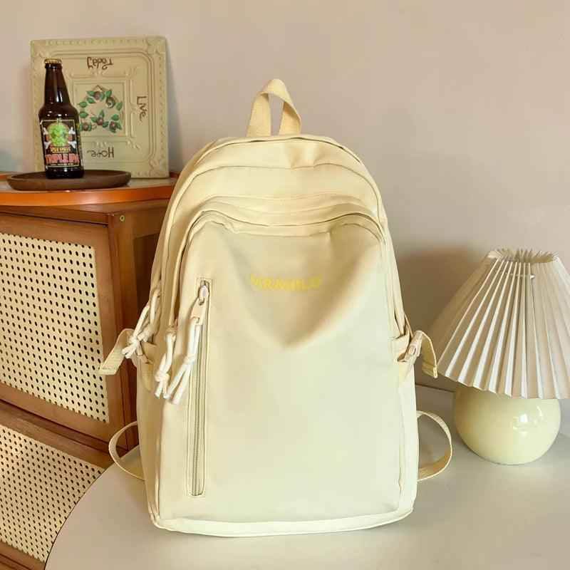 TSB49 Cool Backpacks - Waterproof, Nylon, Solid Bookbag - For Teenage Girls - Touchy Style