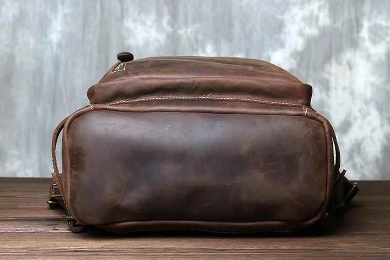 TSB93 Cool Backpacks For Men - Retro Leather Bag, Vertical Style - Touchy Style