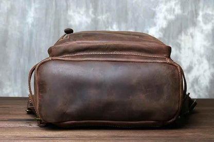 TSB93 Cool Backpacks For Men - Retro Leather Bag, Vertical Style - Touchy Style