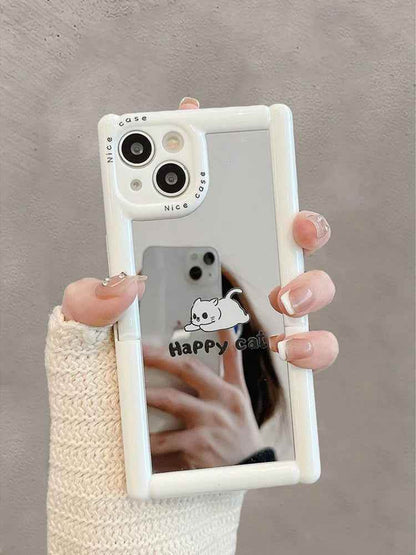 TSP104 Cute Phone Cases For iPhone 11, 12, 13, 14, and 15, Pro Max and 15 Plus - Cartoon Cat Dog Pattern - Invisible Kickstand Holder - Touchy Style