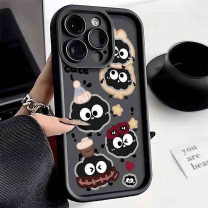 TSP111 Cute Phone Cases For iPhone 14, 13, 12, 11, 15 Pro Max, XS, XR, X, 8, 7 Plus, SE2, 14Pro and 15Pro - Worm Back Cover - Touchy Style